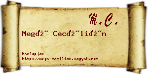 Megó Cecílián névjegykártya